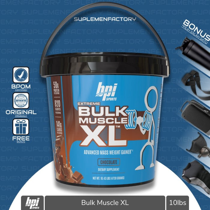 BPI Bulk XL Weight Gainer BPI Bulk Muscle XL 15 lbs BPI Sports - 2.37lbs