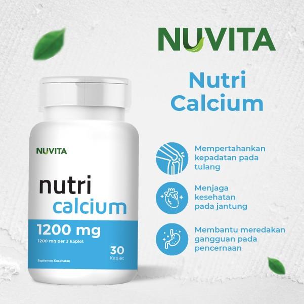 Nuvita Nutri Calcium 1200mg - 30 Kaplet [Exp. Date 09/ 25]