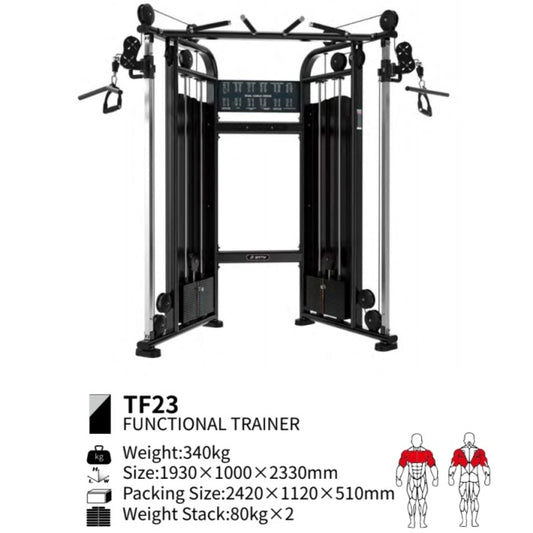 BRTW FITNESS Dual Pulley Adjustable TF23/ Fuctional /Gym / Fitness