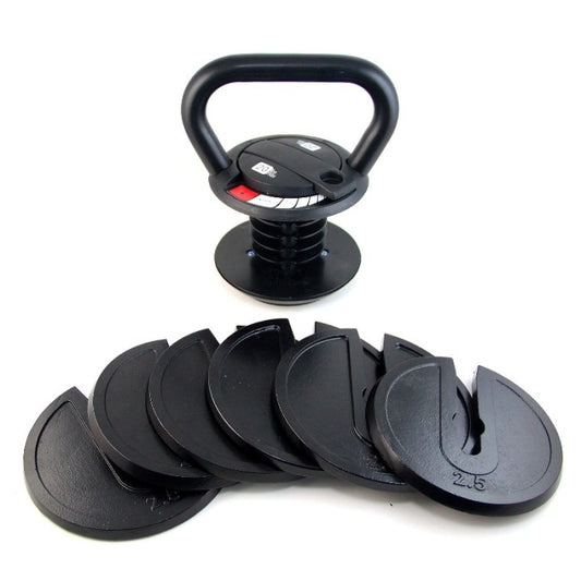 F213 KETTLEBELL ADJUSTABLE-20 Membentuk postur tubuh - alat fitnes - Hitam