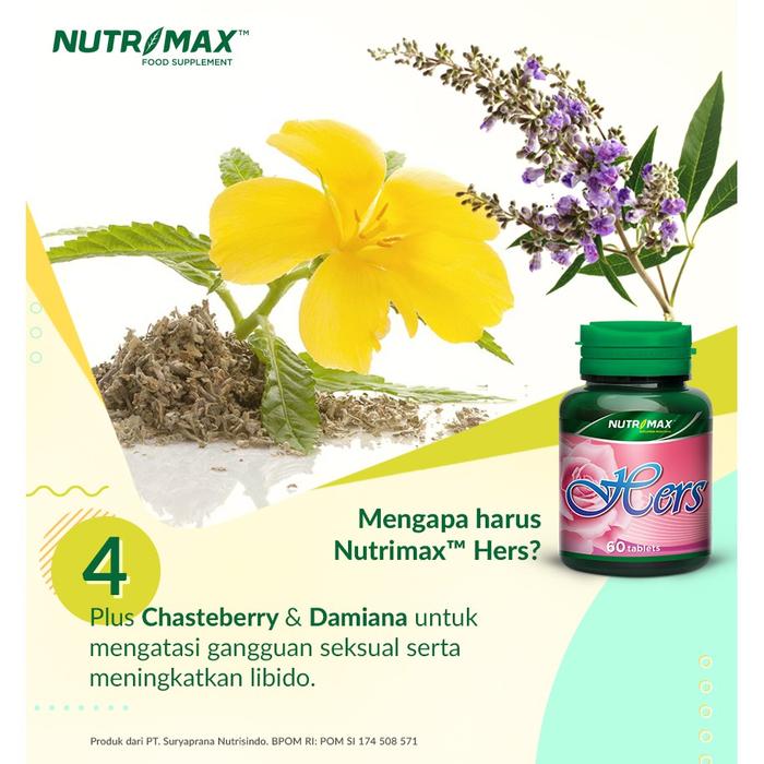 Nutrimax Hers 30 Tablet Suplemen Kesehatan Wanita - 30 Tablet