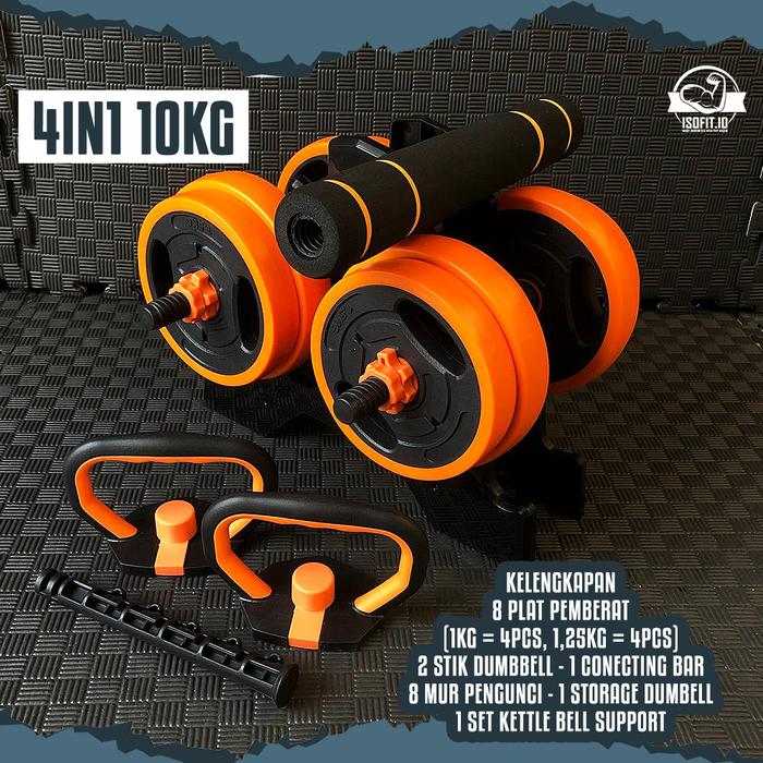 DUMBELL SET SNJ-03 / Barbel / Dumbbell Set / Alat Angkat Beban / Alat Fitness New Varian - SNJ03 3IN1-10KG