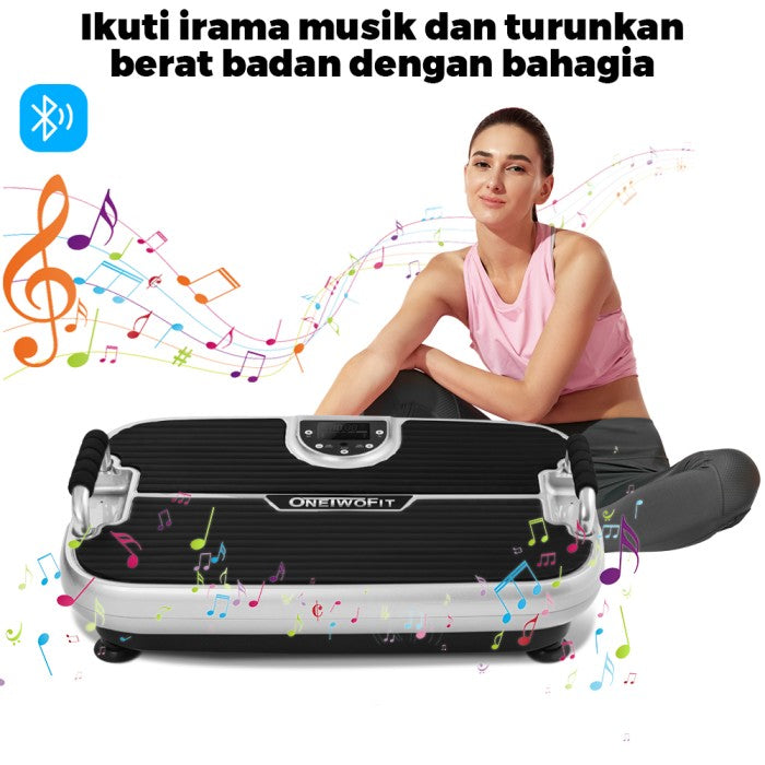 OneTwoFit Exercise Vibration Machines Multifungsi Slim Exercise Fitness Machine Alat Pelangsing Mesin Getar