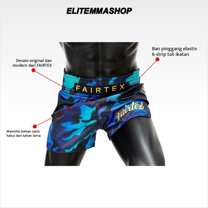 Celana Muay Thai FAIRTEX Slim Cut Golden Jubille Luster BS 1916 - L