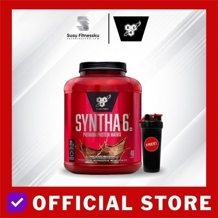 BSN Syntha 6 5 Lb BSN Syntha-6 5 Lb Protein Time Release - Vanila, Bonus Shaker