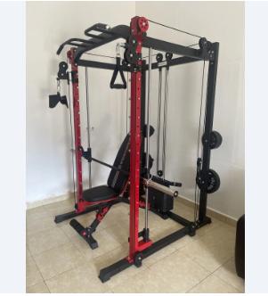 Smith Machine BM-2070 - Power Rack Functional- Bar+Rubber80kg - alat saja