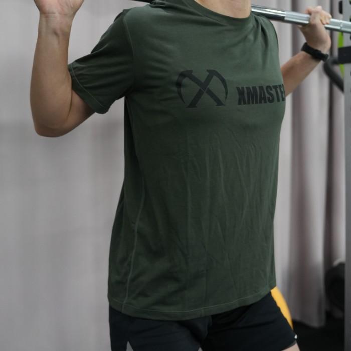 XMASTER Sport TSHIRT Baju Olahraga Gym Training Fitness Running Lightweight SweatWicking Breathable - Brown, M - Brown, M