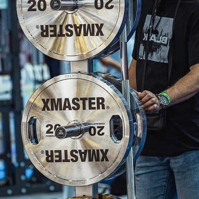 XMASTER Steel Plate Chromed Powerlifting Grip Calibrated IPF Fitness Strength gym ROGUE ELEIKO - 5kg Sepasang