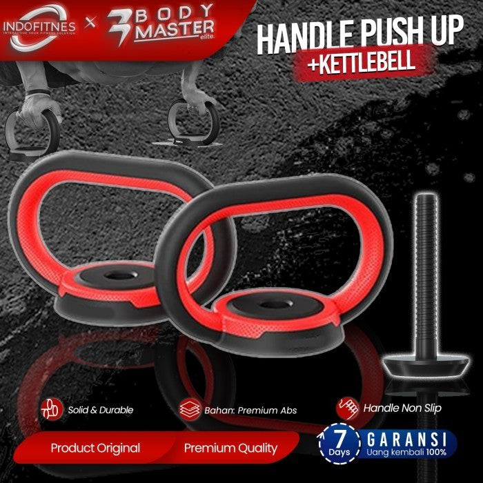 BODYMASTER Adjustable Kettlebell Pushup Handle | Pegangan Grip Dumbell