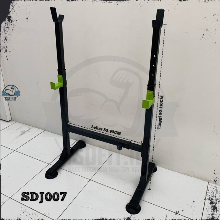 Adjustable Squat Frame / Barbell Bar Stand / Plat Dumbbell Rack