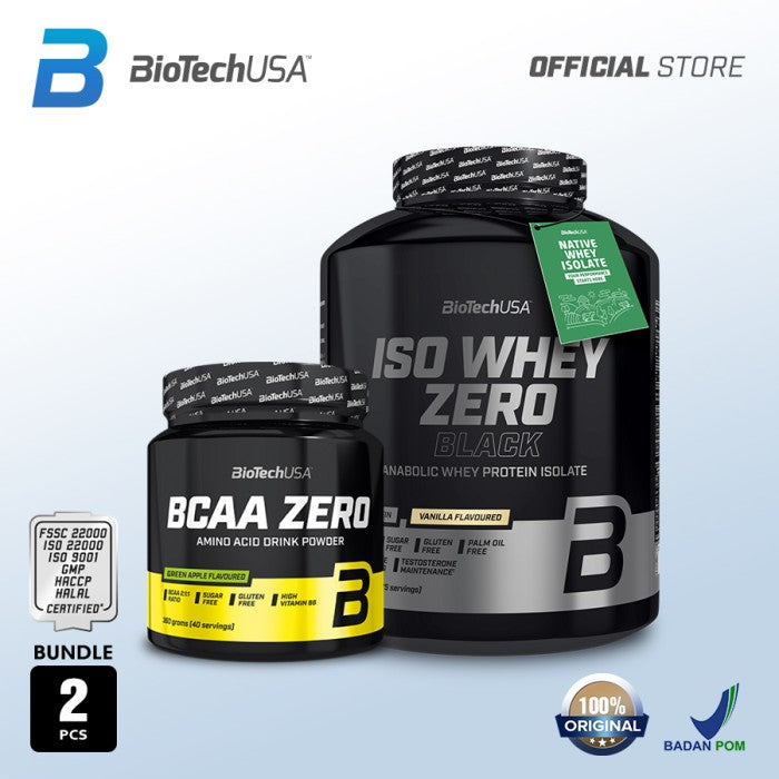 Bundle - ISOWHEY ZERO BLACK 2270Gr + BCAA ZERO 360Gr - Vanila