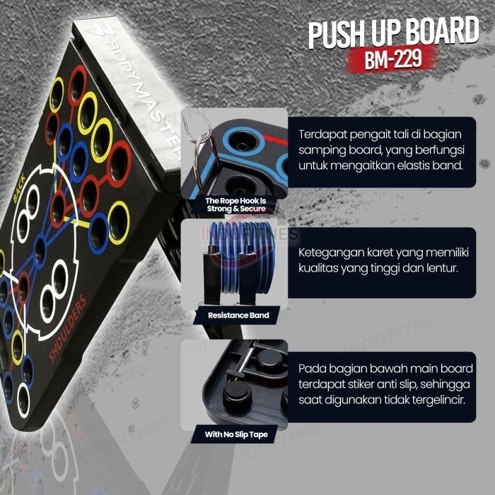 BODYMASTER Premium Push up Board BM-P229 Papan Pushup Support