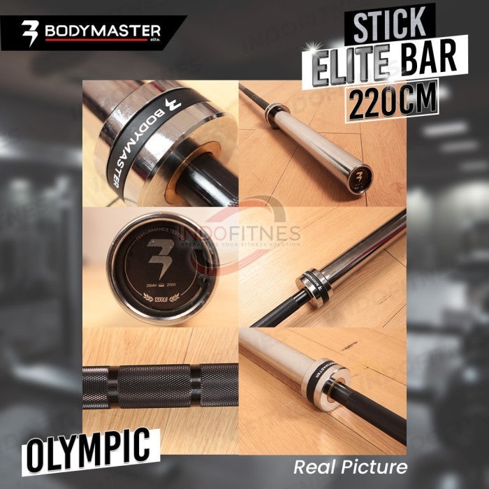 BODYMASTER Olympic ELITE BAR 220cm BM-A208 Stick Barbell 20KG Crossfit - Stick BM-A208
