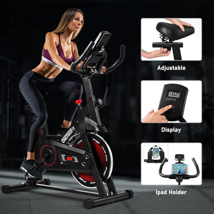 OneTwoFit Spinning bike Exercise Bike Spin Sepeda Statis Alat Fitness