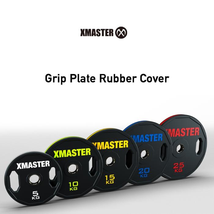 XMASTER Hand Grip Plates Rubber Weight Plate Fitness CrossFit Training Powerlifting ROGUE ELEIKO - 10kg Sepasang