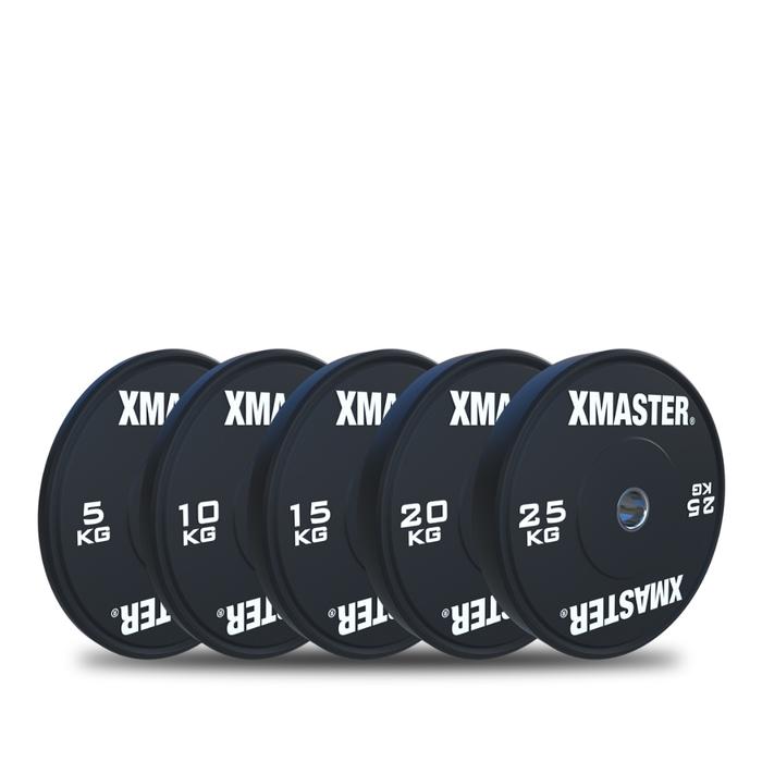 XMASTER Plate Bumper Urethane Kompetisi IWF 5kg-25kg Standar Gym CrossFit Strength ROGUE ELEIKO Hijau Kuning Biru Merah - 10kg Competition