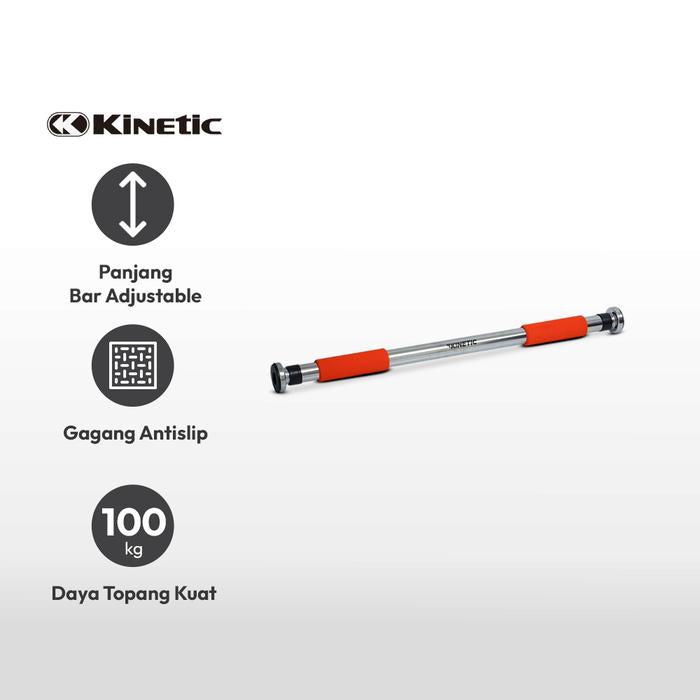 KINETIC PULL UP BAR - SILVER/MERAH