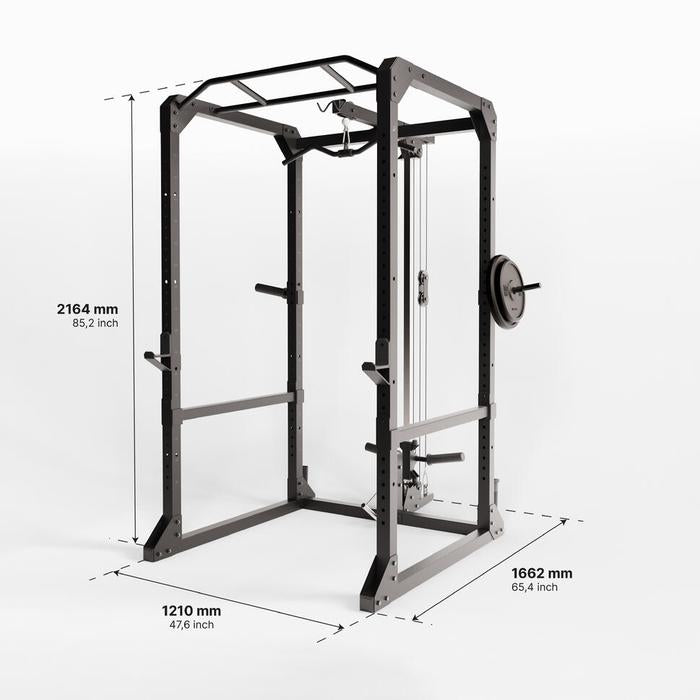 Decathlon CORENGTH Alat Angkat Beban Multifungsi Home Gym Power Rack 900 - 8902450