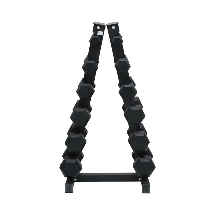 KINETIC SET 12 PCS DUMBBELL 2-15 KG DENGAN RAK VERTIKAL