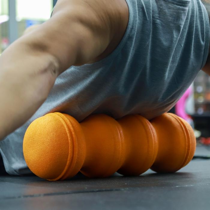 : XMASTER Foam Roller High Hardness Yoga Massage Otot Fitness Gym Recovery Pilates Peregangan Pemulihan Pijat otot - Grey-Hardness75