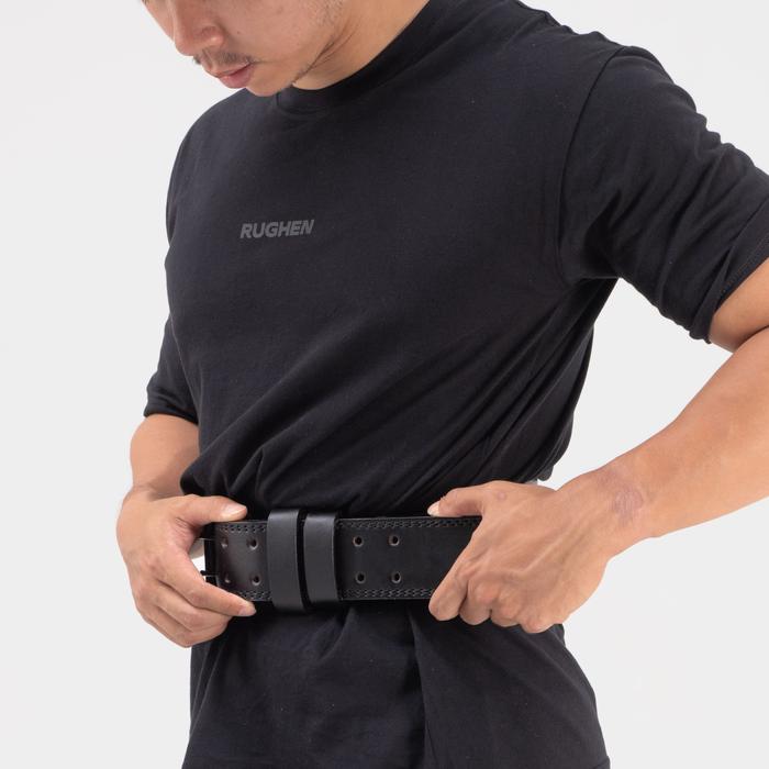 RUGHEN Weight Lifting Belt with Padding Sabuk Gym Fitness - M