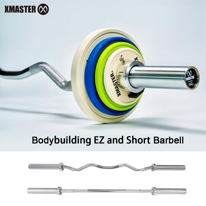 XMASTER EZ barbell Olympic Curl Mini Bar Strength CrossFit Home Gym Weightlifting ROGUE ELEIKO - Short Bar