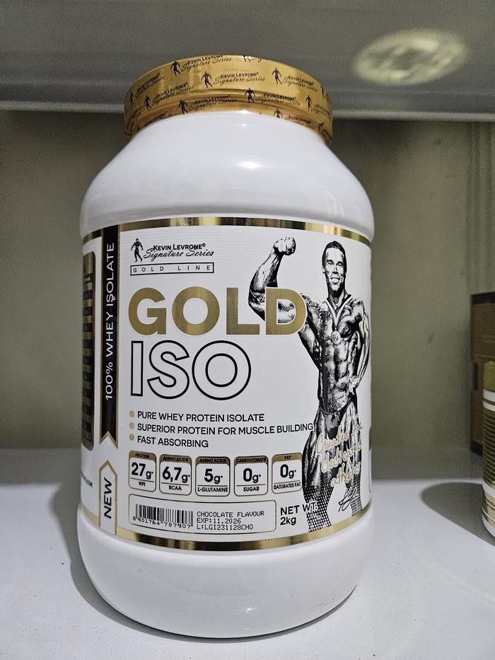 Kevin Levrone Gold Iso 2 kg 4.4Lb Whey Protein Isolate - Coklat, Handuk