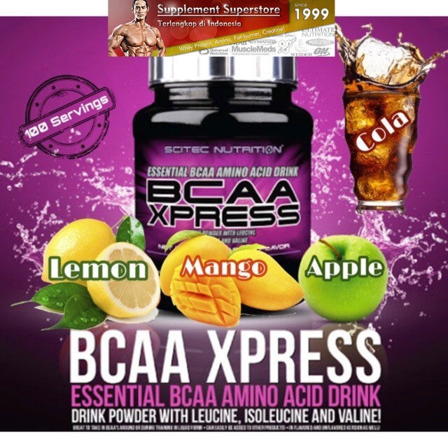 Scitec - BCAA XPRESS 700Gram Apple - Tanpa bonus