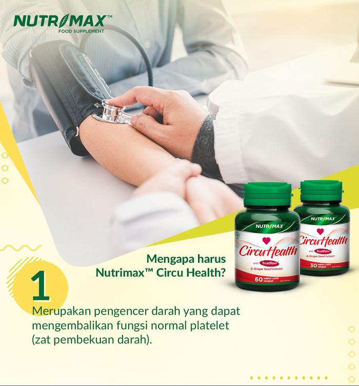 Nutrimax Circu Health Membantu Melancarkan Sirkulasi darah - 30 Tablet
