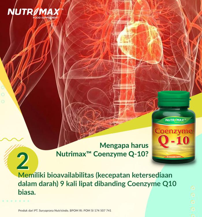 Nutrimax Coenzyme Q-10 30 Tablet Kunyah