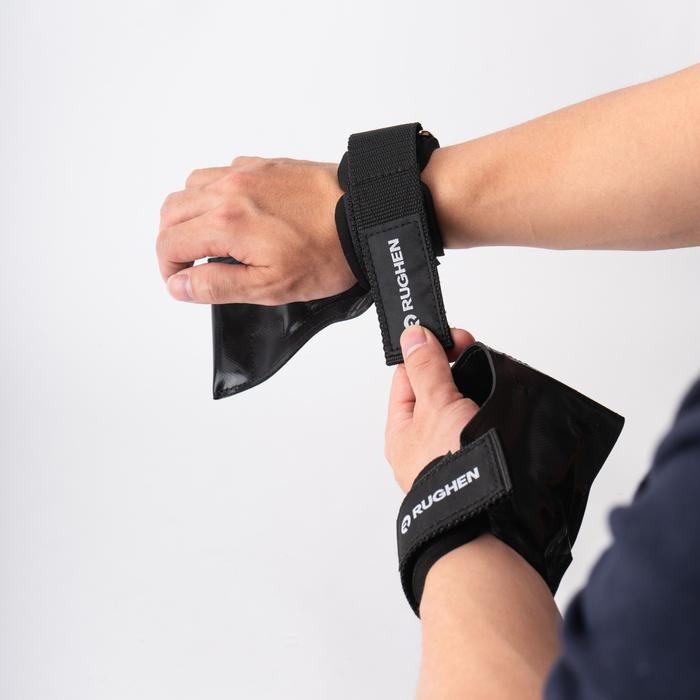 RUGHEN Wrist Hook Grip Strap - Black, S