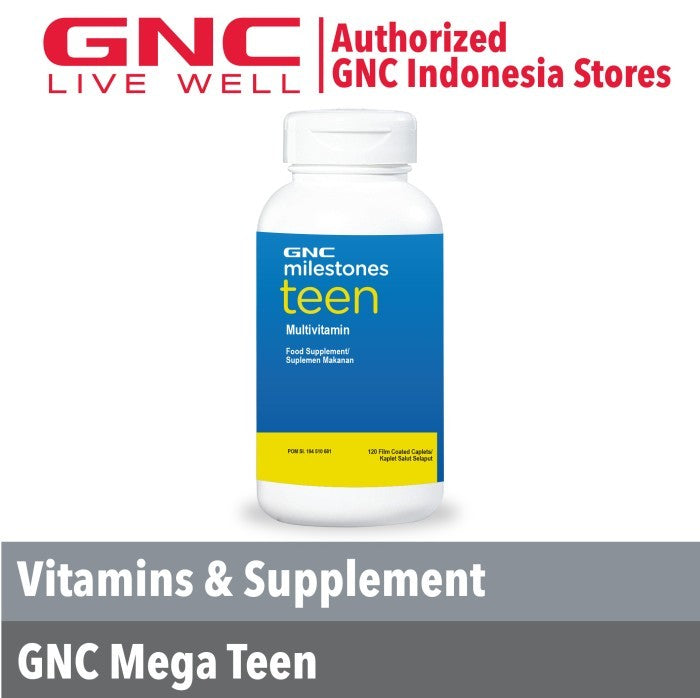 GNC Milestones Teen 120 Caplets (200812)