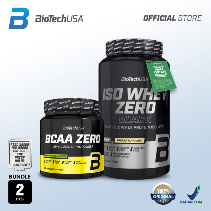 Bundle - ISOWHEY ZERO BLACK 908Gr + BCAA ZERO 360Gr - Vanila