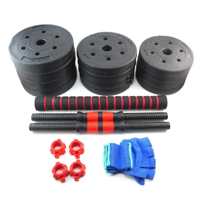 Dumbbell Barbell Murah F205 20Kg Adjustable Dumbbell Set 2 in 1 Untuk