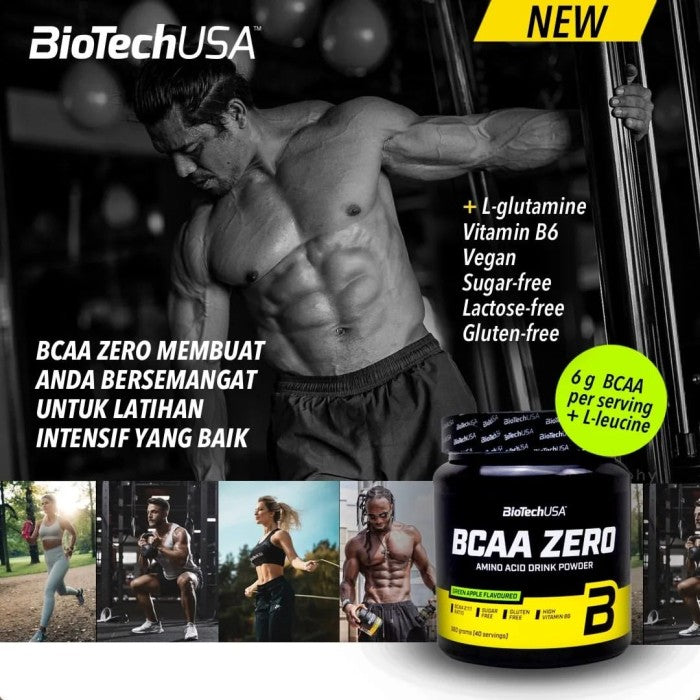 Biotech - BCAA ZERO 360 Gram (GREEN APPLE)