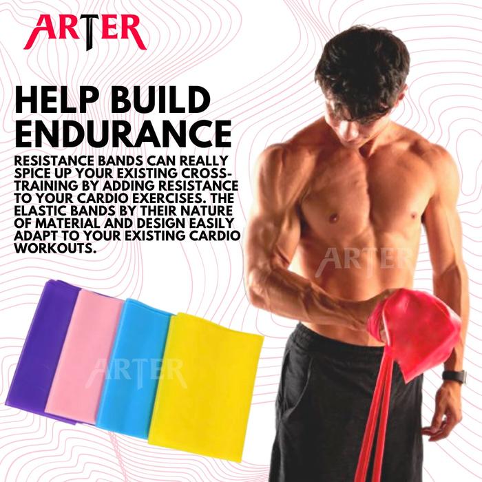 ARTER Super Wide Resistance Band Elastic Tension Resistance Sheets - Viral Pink
