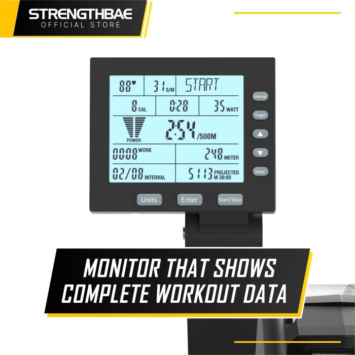 Air Rower STRENGTHBAE Crossfit Commercial Grade Rowing Machine Cardio