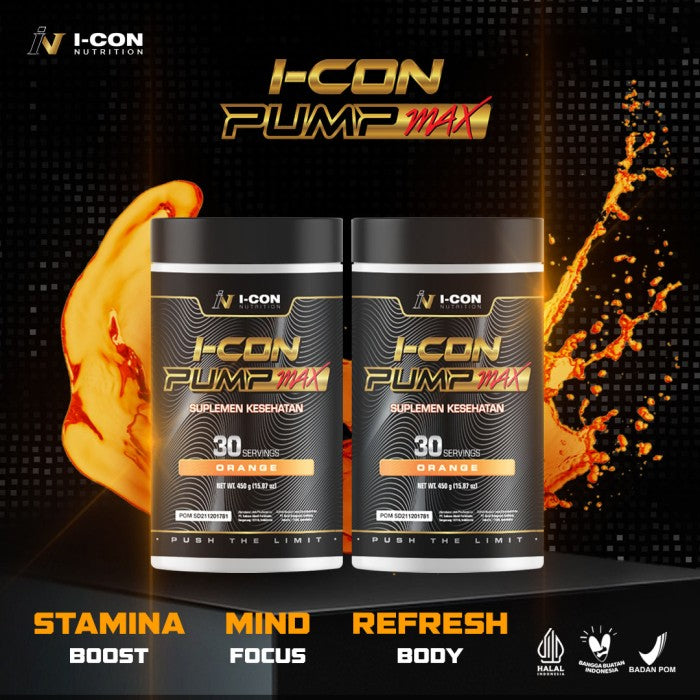 Paket 2 Icon Pump Max - Pre Workout Energy and Stamina Booster