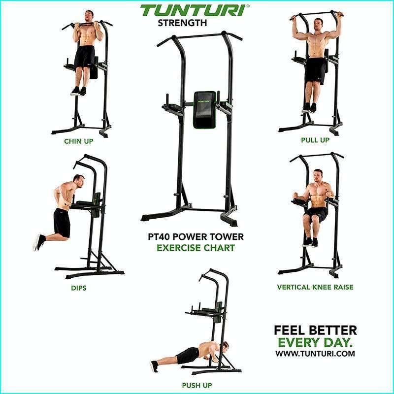 Tunturi Power Tower Pt 40- Hitam