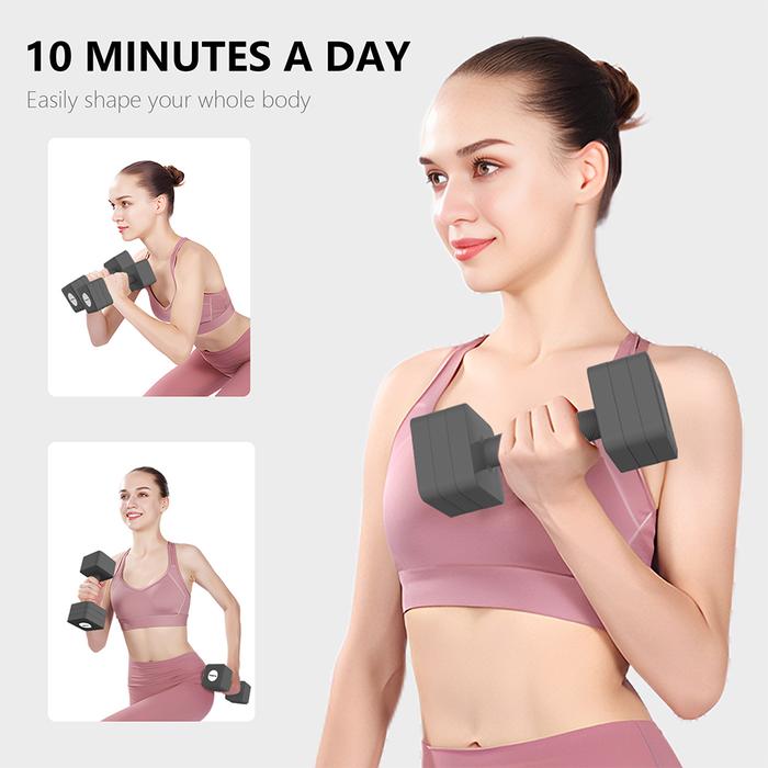 KINETIC 10 KG SET 2 PCS ADJUSTABLE DUMBBELL - ABU-ABU