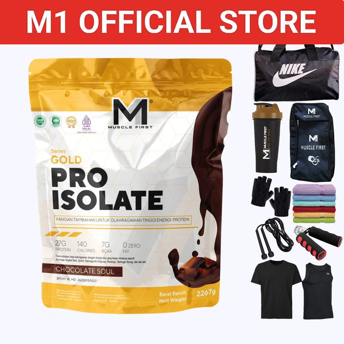 Muscle First Gold Pro Isolate 5lbs 64serving Suplemen Fitness Whey M1 - 5lbs: BNN Coffe, CEK DESKRIPSI Y