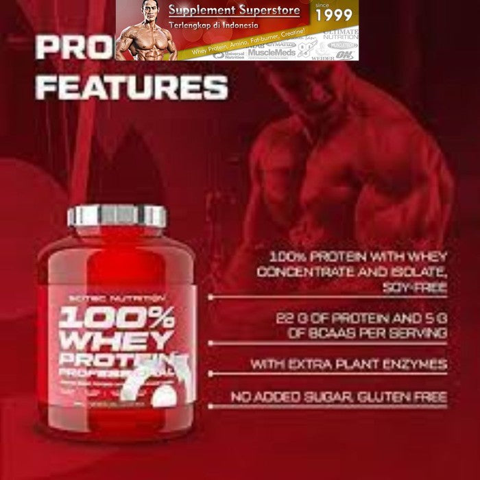 Scitec - WHEY PROTEIN PROFESSIONAL 5000Gram - Vanilla - Tanpa bonus