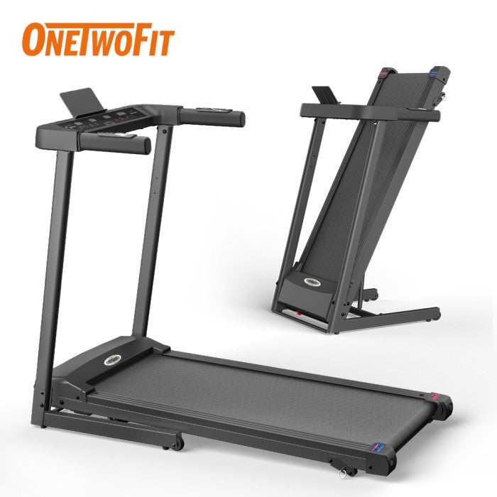 OneTwoFit Treadmill Cerdas 2.5HP Treadmill Elektrik Auto incline Multifungsi Treadmill Alat Fitness