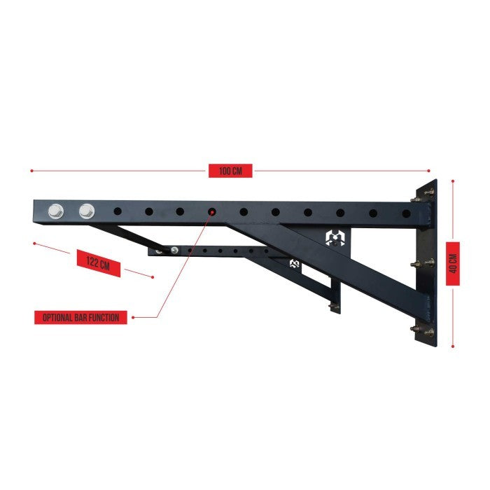 Movestorm Wallmounted Pull-up Bar - red