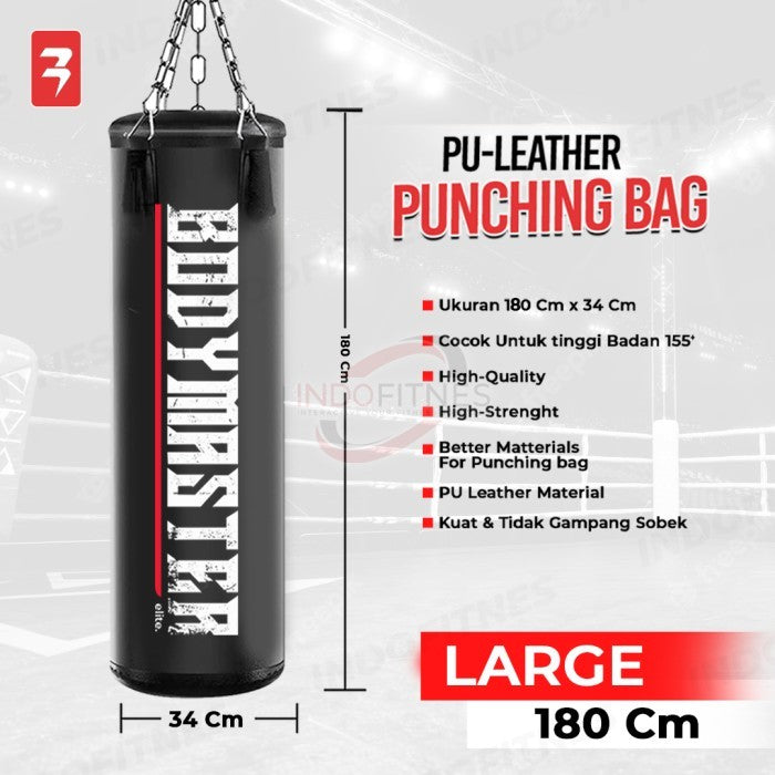 BODYMASTER Premium Sandsack Punching Bag BM-E035 Samsak Tinju Boxing - 120CM WHITE