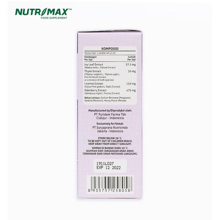 Nutrimax C&C Syrup Cough & Cold Demam Radang Tenggorokan