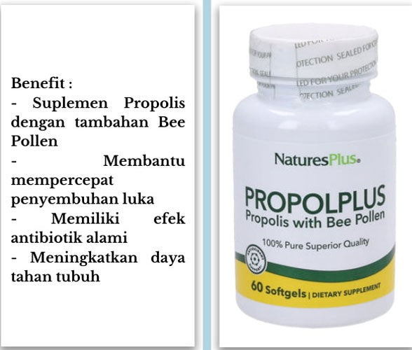 Propol Plus Natures Plus 60 Softgels/ meningkatkan dayatahan tubuh