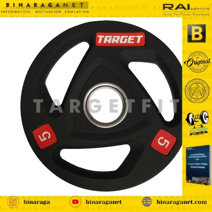 TARGET POLYURETHANE WEIGHT PLATE 2,5kg s/d 25kg total 155kg