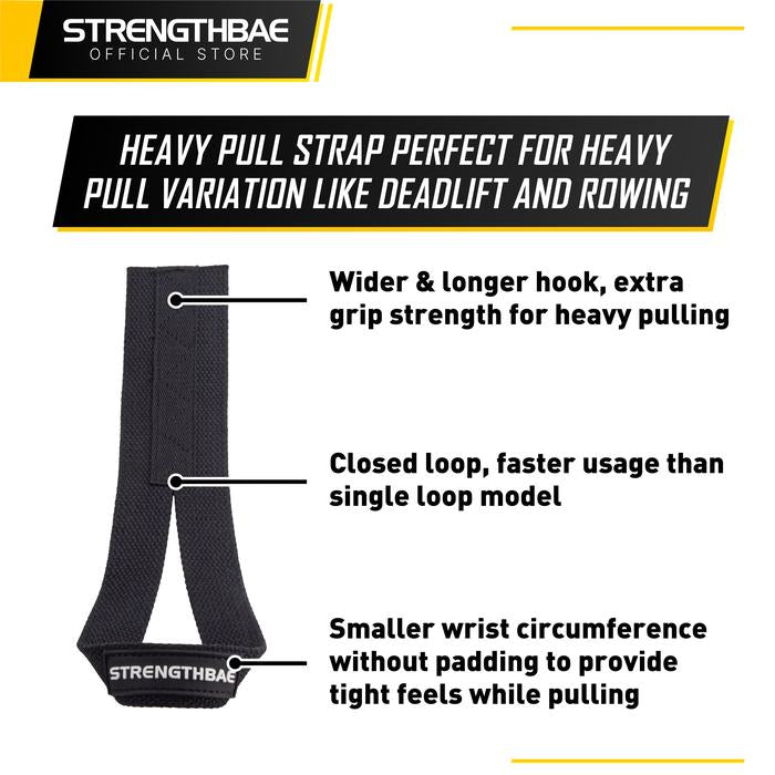 Olympic Weightlifting Strap STRENGTHBAE Lifting Snatch Clean Jerk Gym - Snacth Strap