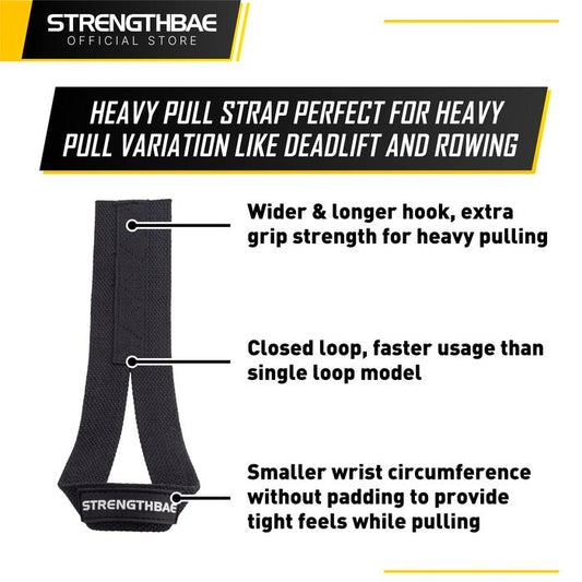Olympic Weightlifting Strap STRENGTHBAE Lifting Snatch Clean Jerk Gym - Snacth Strap